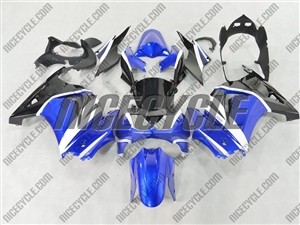 Blue/White Ninja 250R Fairings