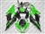 Kawasaki ZX636 OEM Style Green/Black Fairing