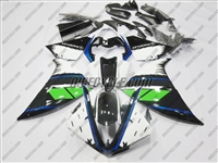 Yamaha YZF-R1 White/Blue/Green Fairings