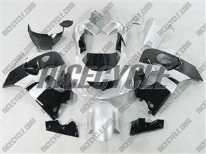 Black/Silver Suzuki SRAD GSX-R 600 750 Fairings