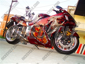 Suzuki GSX-R 1300 Hayabusa Wicked Airbrush Fairings