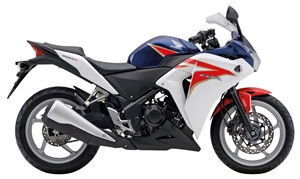 Honda CBR 250R White/Red/Blue Fairings