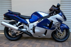 Silver/Blue OEM Style Suzuki GSX-R 1300 Hayabusa Fairings