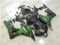 Honda CBR600RR Matte Grafitti Green Fairings