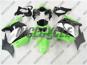 Green/White OEM Style Ninja 250R Fairings