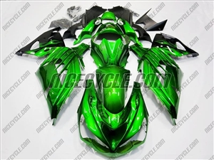 Kawasaki ZX14R Green Fairings