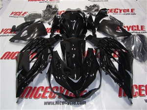 Kawasaki ZX14R Solid Black Fairings