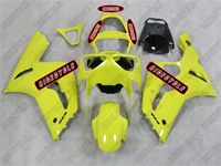 Kawasaki ZX6R Solid Yellow Fairings