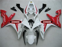 White/Red OEM Style Yamaha YZF-R1 Fairings