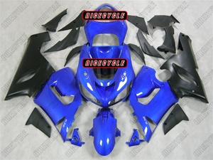 Kawasaki ZX6R Plasma Blue Fairings