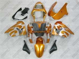 Kawasaki ZX9R Metallic Orange Fairings