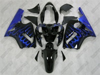 Kawasaki ZX12R Ice Blue Flame Fairings