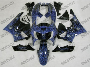 Blue Airbrushed Honda CBR900RR Motorcycle Fairings