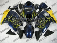 Suzuki GSX-R 1300 Hayabusa Yellow Flame/Deep Blue Fairings