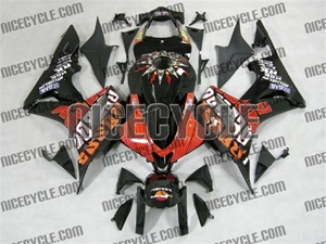 Honda CBR600RR Black Repsol Rossi Style Fairings