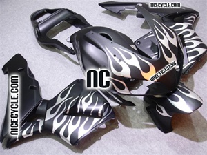 Honda CBR600RR Silver Flame Matte Fairings