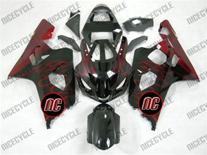 Fire Flames Suzuki GSX-R 600 750 Fairings