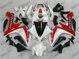 Pearl White Yamaha YZF-R1 Fairings