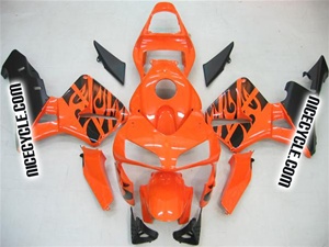 Honda CBR600RR Orange Tribal Fairings