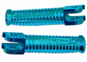 Front Blue Foot Peg Set for Kawasaki Models (product code #A2867BU)