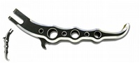 Anodized Black Short Billet Aluminum Kickstand, Exotic Style.  Fits HONDA CBR 929/954 (ALL YEARS) (produce code: A4000SAB)