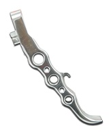 Polished Exotic Short Kickstand fits Yamaha R1 (07-08) (product code: A4002S)