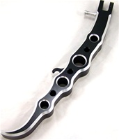 Polished Exotic Long Kickstand fits ZX14 (06-Present) (product code: A4005AB)