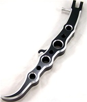 Polished Exotic Short Kickstand fits ZX14 (06-Present) (product code: A4005SAB)