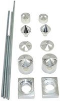 Polished Billet Spiked Axle Dress-Up Kit for Kawasaki ZX-14 (06-10) (product code# A4261)