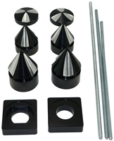 Anodized Black Billet Spiked Axle Dress-Up Kit for Suzuki GSXR 600/750 (06-07)/1000 (05-08) (product code# A4272AB)