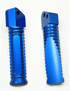 Rear Foot Peg Set for Suzuki GSXR 600 750 1000 Hayabusa, Anodized Blue (product code #A4339BU)