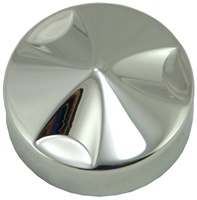 POINTED KAWASAKI/YAMAHA/SUZUKI YOKE CAPS BILLET ALUMINUM TRIPLE CHROME (product code # CA4275)