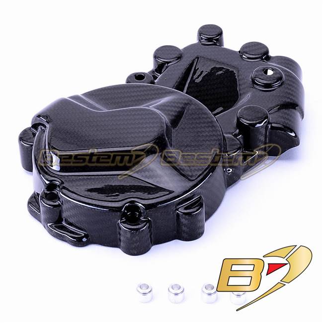 BMW S1000RR HP4 2009-2018 100% Carbon Fiber Left side Engine Alternator Stator Cover Crash Guard Twill Weave