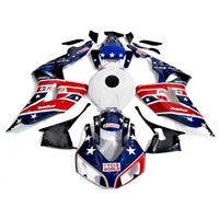 Motorcycle Fairings Kit - 2006-2007 Honda CBR1000RR Castrol Red/Blue Custom Paint Fairings | CP3311