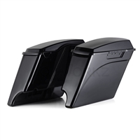 Harley 94-13 Vivid Black Stretched Saddlebags