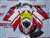 Motorcycle Fairings Kit - Ducati 1198 1098 848 Evo TIM White/Red Fairings | ND848-3