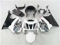 Motorcycle Fairings Kit - Honda VTR 1000 / RC 51 / RVT 1000 OEM Style White/Black Fairings | NH10006-11