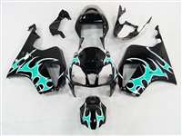 Motorcycle Fairings Kit - Honda VTR 1000 / RC 51 / RVT 1000 Teal Tribal Fairings | NH10006-21