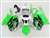 Motorcycle Fairings Kit - Honda VTR 1000 / RC 51 / RVT 1000 Bright Green OEM Style Fairings | NH10006-27