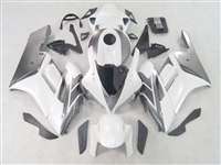 Motorcycle Fairings Kit - 2004-2005 Honda CBR 1000RR White/Silver OEM Style Fairings | NH10405-65