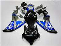 Motorcycle Fairings Kit - 2008-2011 Honda CBR 1000RR Silver/Blue Two Brothers Motorcycle Fairings | NH10811-21