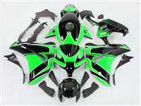 Motorcycle Fairings Kit - 2008-2011 Honda CBR 1000RR Green Metallic/Black Fairings | NH10811-45