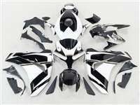 Motorcycle Fairings Kit - 2008-2011 Honda CBR 1000RR White/Black Motorcycle Fairings | NH10811-58