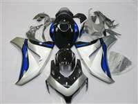 Motorcycle Fairings Kit - 2008-2011 Honda CBR 1000RR Silver/Deep Blue Fairings | NH10811-66