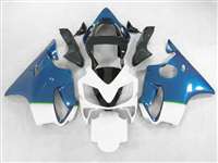 Motorcycle Fairings Kit - Blue Fade White 2001-2003 Honda CBR 600 F4i Motorcycle Fairings | NH60103-14