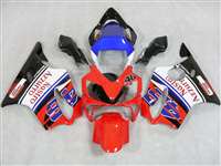 Motorcycle Fairings Kit - 2001-2003 Honda CBR 600 F4i Red Nastro Azzuro Fairings | NH60103-17