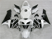 Honda CBR600RR '03-'04 Black/Pearl White Fairing Kit