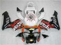 Honda CBR600RR '03-'04 Rossi White Charcoal Fairing Kit