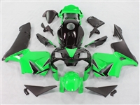 Honda CBR600RR '03-'04 Bright Green Charcoal Fairing Kit