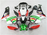 Honda CBR600RR '03-'04 Green Eurobet Charcoal Fairing Kit